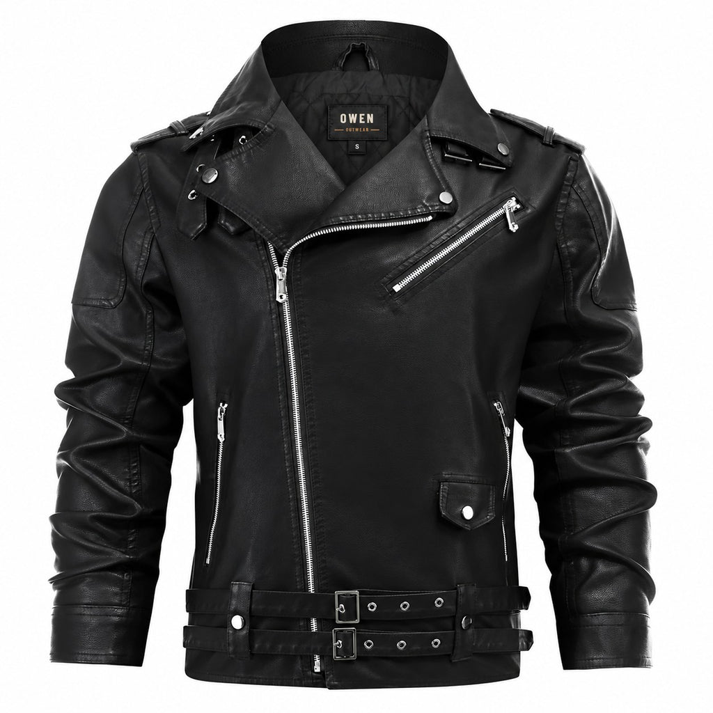 Camden Double-Buckle Biker Jacket