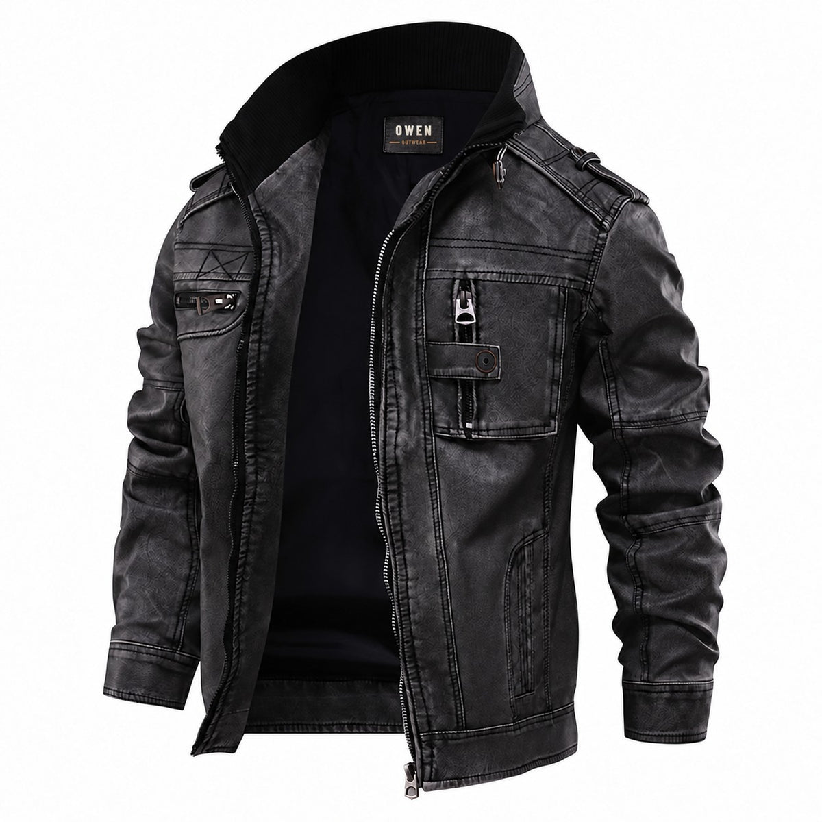 Calder Utility Jacket – Vegan Leather