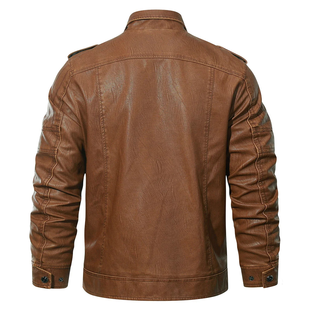 Harlow Fleece Biker Jacket – Vegan Leather