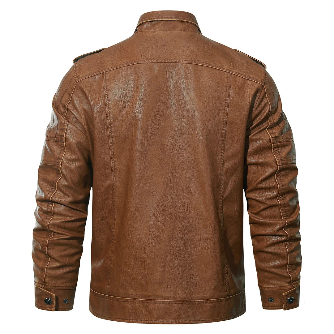 Harlow Fleece Biker Jacket – Vegan Leather
